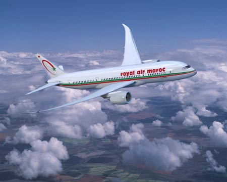 Un aereo Royal Air Maroc