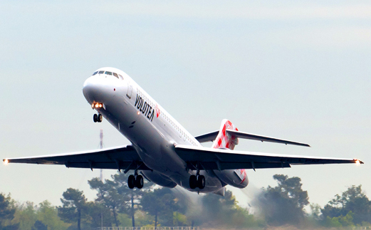 Un aereo Volotea.