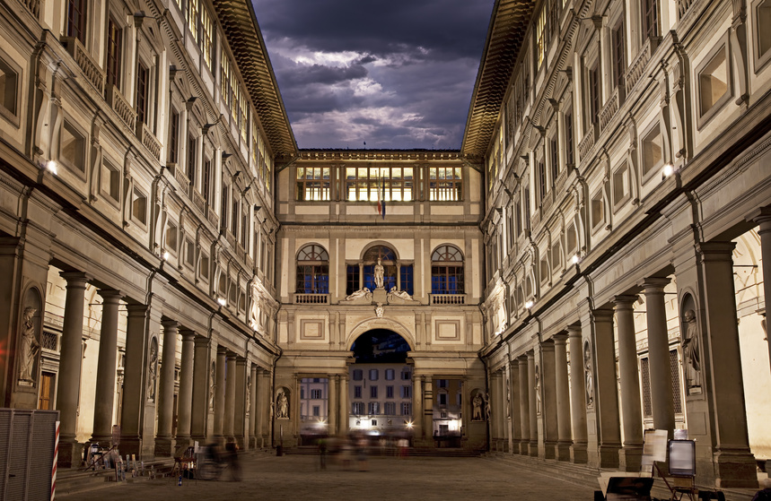 Il Museo degli Uffizi, Firenze.