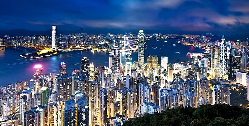La famosa baia di Hong Kong