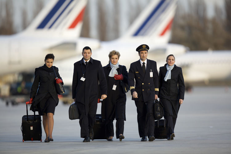 Un equipaggio di Air France
