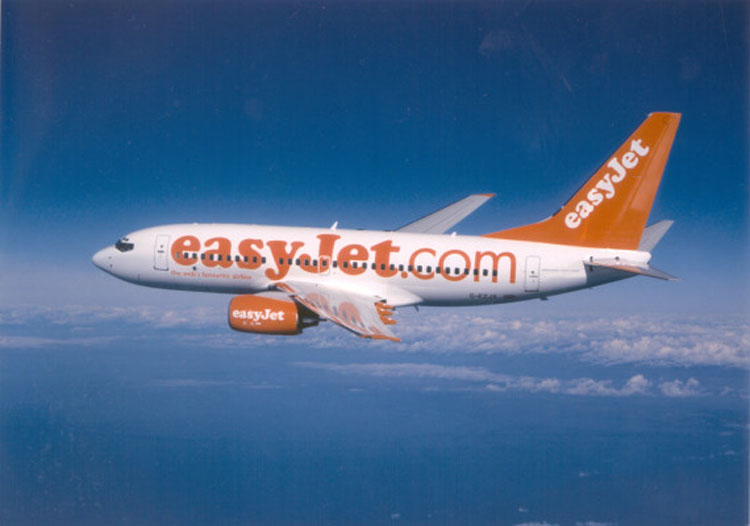 Un aereo easyjet.