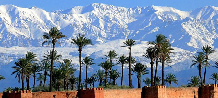 Le mura di Marrakesh, Marocco.