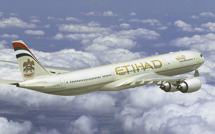 Un aereo Etihad Airways.