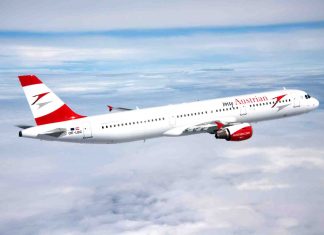 Un aereo Austrian Airlines