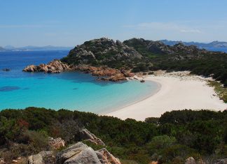 Sardegna, la spiaggia rosa sul'isola di Budelli (Wikipedia, Luca Giudicatti).