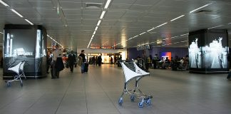 Aeroporto di Fiumicino, photo by Thierry Caro on Wikipedia.org