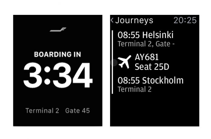 Finnair - app per Apple Watch