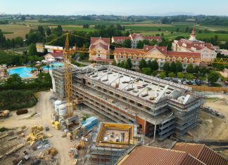 Il cantiere del Gardaland Adventure Hotel