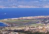 Una panoramica dell'aeroporto dello Stretto