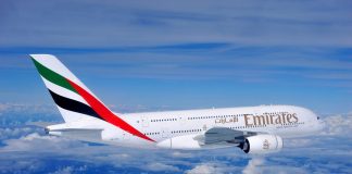 Un aereo Emirates.