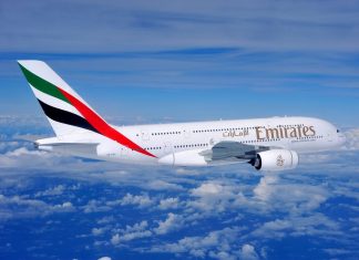 Un aereo Emirates.