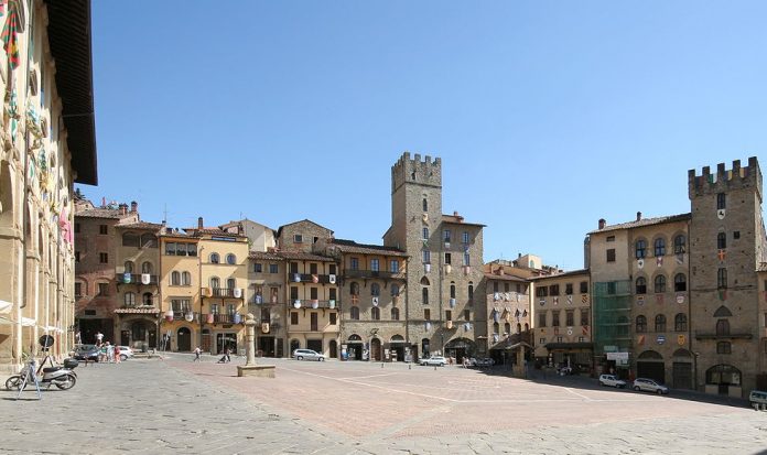 Piazza Grande, Arezzo, Toscana.