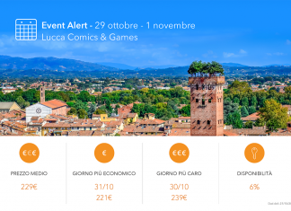 Hotel per Lucca Comics & Games 2015