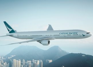 La nuova livrea di Cathay Pacific