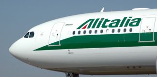 Un aereo Alitalia