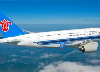 Un A380 della compagnia China Southern Airlines.