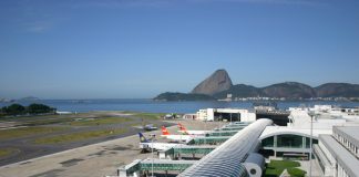 L'aeropoto Santos-Dumont di Rio de Janeiro.