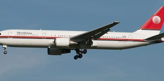 Un B767 di Meridiana
