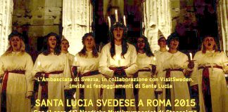 La festa svedese di snta Lucia.