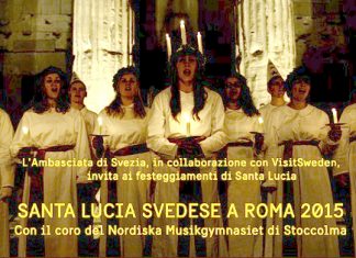 La festa svedese di snta Lucia.