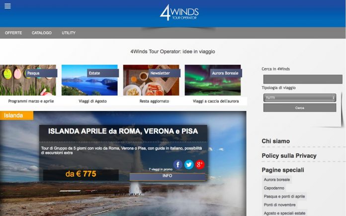 Il nuovo sito di 4Winds