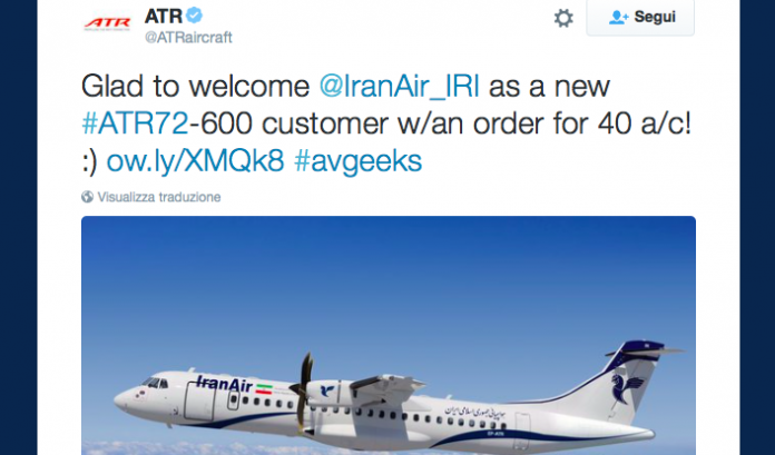 Il tweet di Atr che annuncia l'accordo