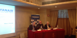 Da sinistra, John Alborante e David O'Brien di Ryanair