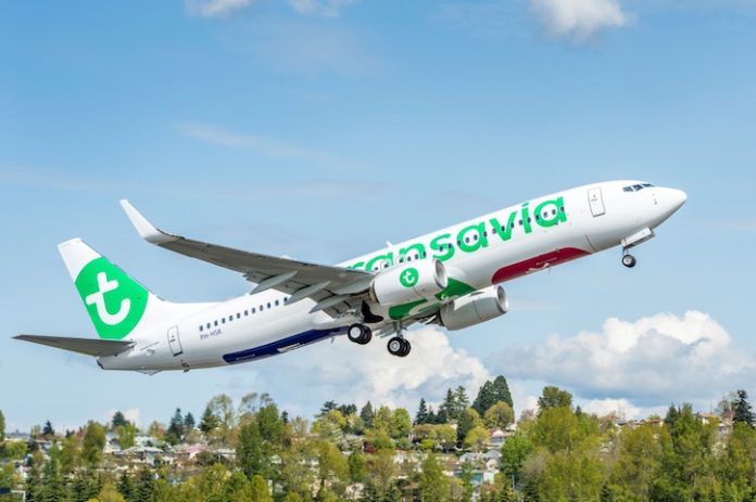 Un aereo Transavia.