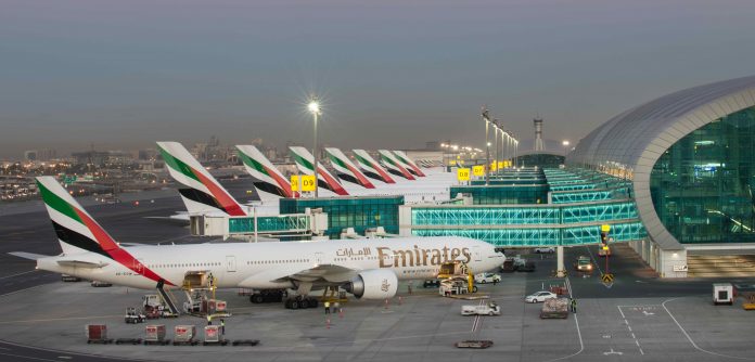 L'aeroporto di Dubai.