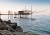 Un Trabocco sulla costa dell'Abruzzo.