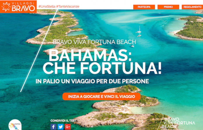 Villaggi Bravo lancia il concorso Bahamas: che Fortuna!