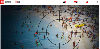 L'immagine pubblicata da Bild.de
