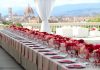 Toscana e Firenze capitali del wedding: nella foto, un allestimento a Villa La Vedetta