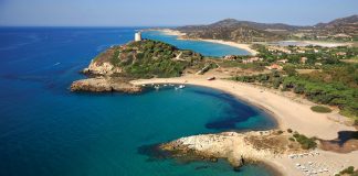 La spiaggia di Chia, a Domus de Maria in Sardegna