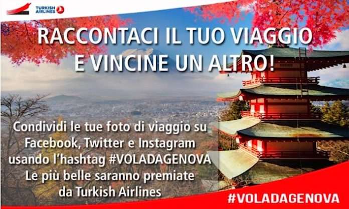 Ha l'asta #voladagenova il contest di Turkish Airlines per i passeggeri in partenza dall'aeroporto di Genova