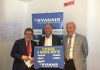 Da sinistra: Enzo Bianco, Sindaco di Catania; Kenny Jacobs, Chief Marketing Officer Ryanair; Salvatore Bonura, Presidente Sac