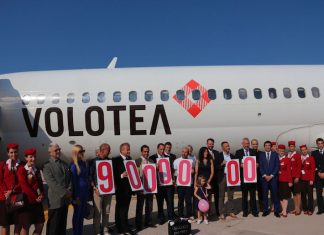 Volotea festeggia a Verona il 9milionesimo passeggero
