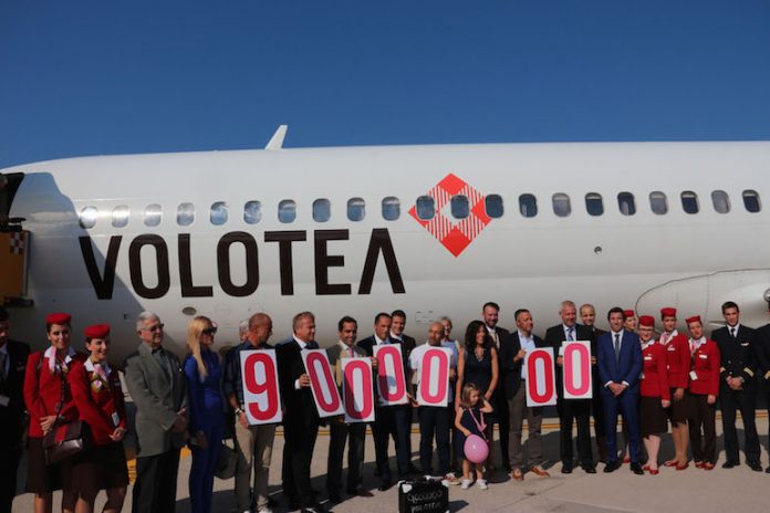 Volotea festeggia a Verona il 9milionesimo passeggero