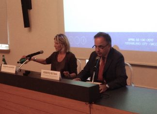 Roberto Rettani, presidente di Fiera Milano, con Roberta Guaineri, assessore turismo del Comune di Milano