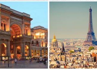 Milano e Parigi, due delle principali capitali della moda