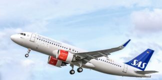 Il nuovo A320neo di Sas