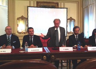 Da sinistra, Marco Peci; Beppe Banchini; Franco Iseppi; Lamberto Mancini