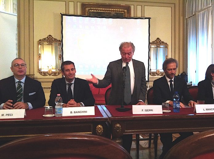 Da sinistra, Marco Peci; Beppe Banchini; Franco Iseppi; Lamberto Mancini