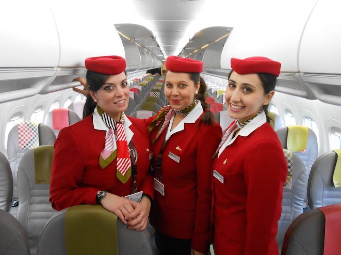 Un equipaggio Volotea