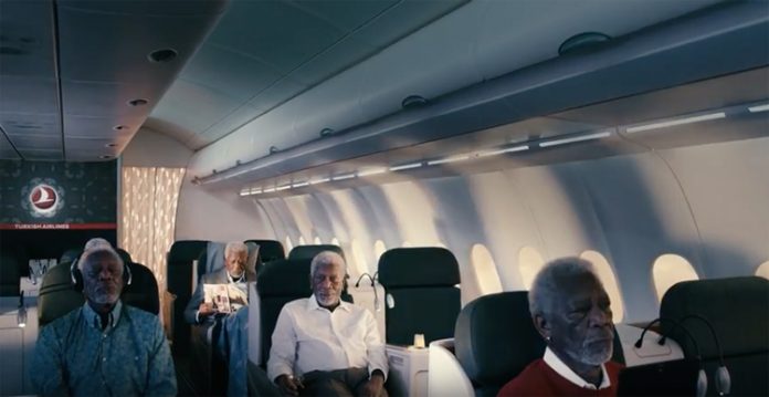 Morgan Freeman nello spot di Turkish Airlines