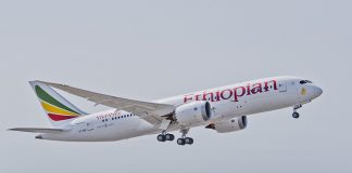 Il Boeing 787 Dreamliner di Ethiopian Airlines