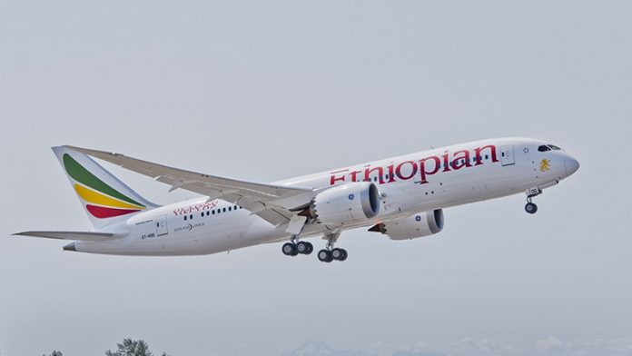 Il Boeing 787 Dreamliner di Ethiopian Airlines