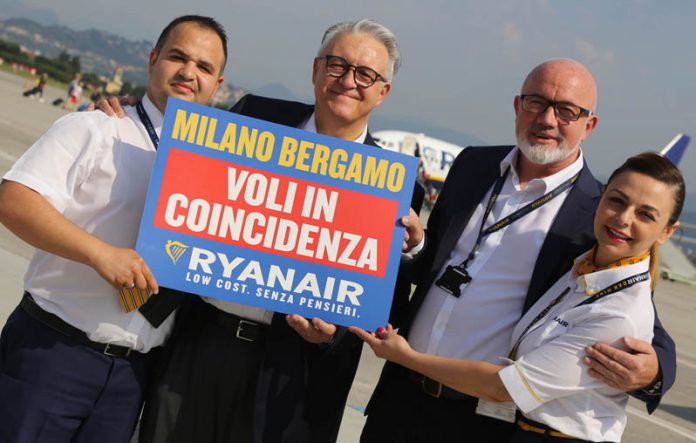 Ryanair voli in coincidenza