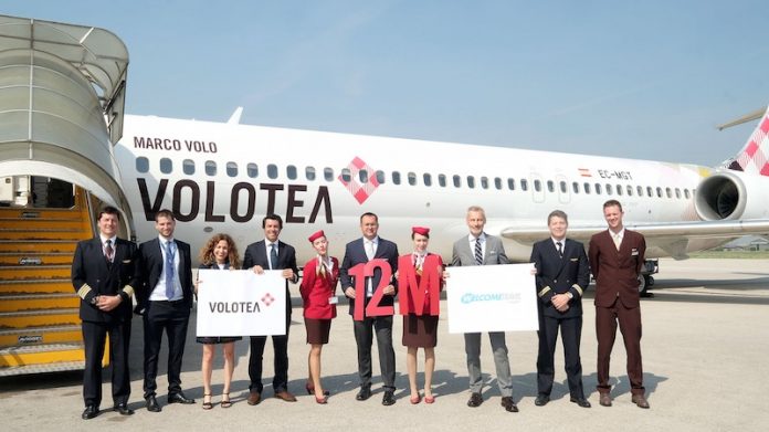 Volotea festeggia il passeggero numero 12 milioni